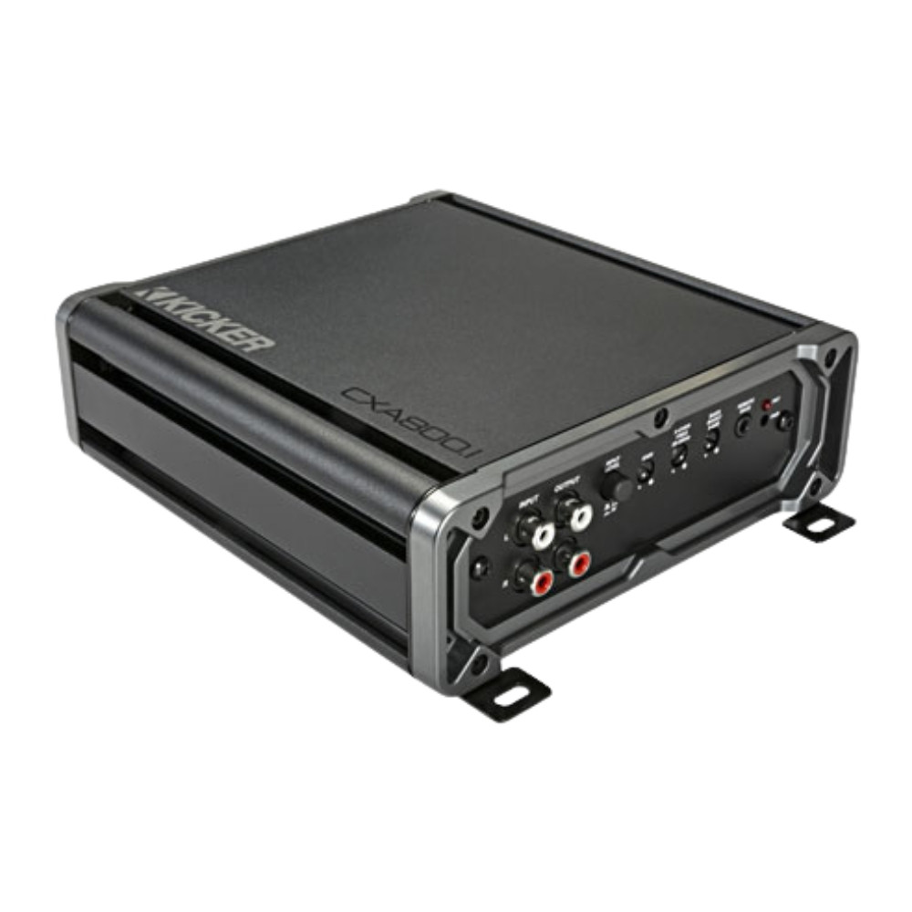 Kicker 46CXA8001T Mono Sub Amplifier w/ 46CK4 Amp Kit & 46CXARCT